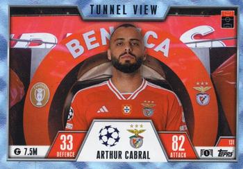 2023-24 Topps Match Attax UEFA Club Competitions Extra - Blue Crystal #131 Arthur Cabral Front