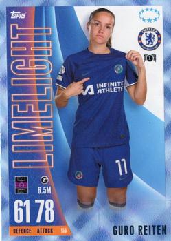 2023-24 Topps Match Attax UEFA Club Competitions Extra - Blue Crystal #155 Guro Reiten Front
