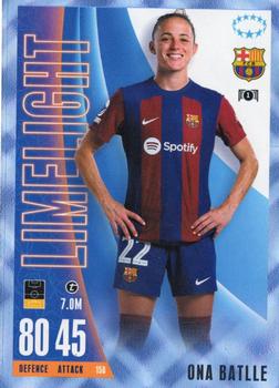 2023-24 Topps Match Attax UEFA Club Competitions Extra - Blue Crystal #158 Ona Batlle Front