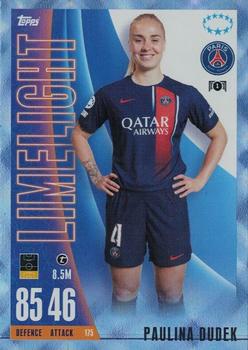 2023-24 Topps Match Attax UEFA Club Competitions Extra - Blue Crystal #175 Paulina Dudek Front