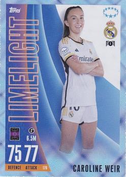 2023-24 Topps Match Attax UEFA Club Competitions Extra - Blue Crystal #178 Caroline Weir Front