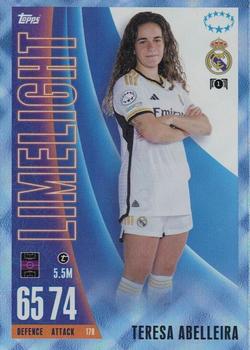 2023-24 Topps Match Attax UEFA Club Competitions Extra - Blue Crystal #179 Teresa Abelleira Front