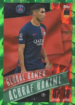 2023-24 Topps Match Attax UEFA Club Competitions Extra - Emerald #206 Achraf Hakimi Front