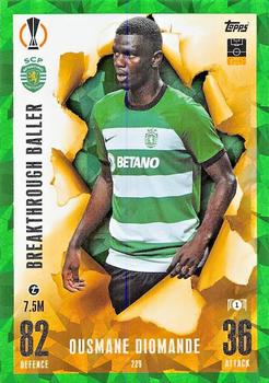 2023-24 Topps Match Attax UEFA Club Competitions Extra - Emerald #229 Ousmane Diomande Front