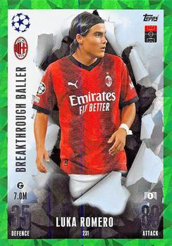 2023-24 Topps Match Attax UEFA Club Competitions Extra - Emerald #231 Luka Romero Front