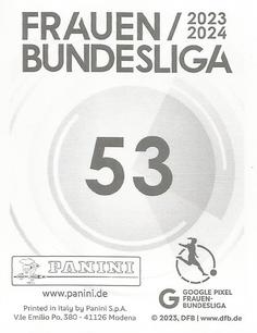 2023-24 Panini Frauen Bundesliga Stickers #53 Karólína Lea Vilhjálmsdóttir Back