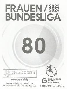 2023-24 Panini Frauen Bundesliga Stickers #80 Ena Mahmutovic Back