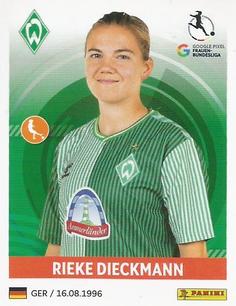 2023-24 Panini Frauen Bundesliga Stickers #243 Rieke Dieckmann Front