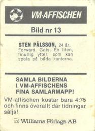 1970 VM-affischen 70 #13 Sten Palsson Back