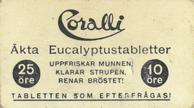 1934-35 Coralli Fotboll #119 Erik Angren Back
