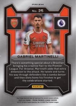 2023-24 Panini Prizm Premier League - Orange Mosaic #25 Gabriel Martinelli Back