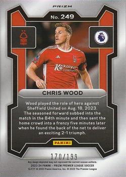 2023-24 Panini Prizm Premier League - Red #249 Chris Wood Back