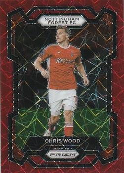 2023-24 Panini Prizm Premier League - Red Lazer #249 Chris Wood Front