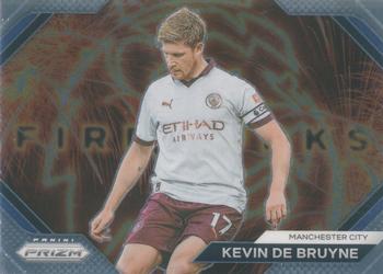 2023-24 Panini Prizm Premier League - Fireworks #1 Kevin De Bruyne Front