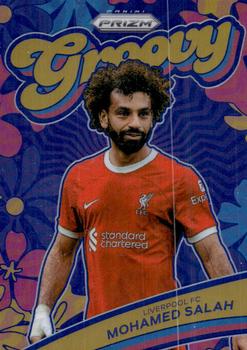 2023-24 Panini Prizm Premier League - Groovy #10 Mohamed Salah Front
