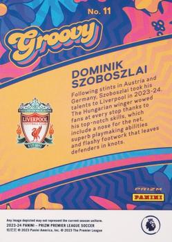 2023-24 Panini Prizm Premier League - Groovy #11 Dominik Szoboszlai Back