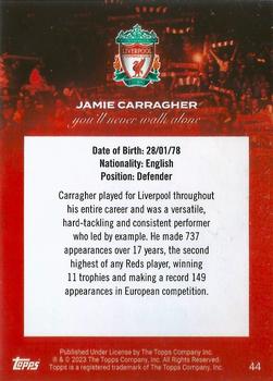2023-24 Topps Liverpool Team Set - Pink Foil #44 Jamie Carragher Back