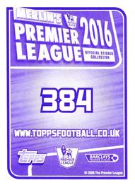 2015-16 Merlin Premier League 2016 #384 Duncan Watmore Back