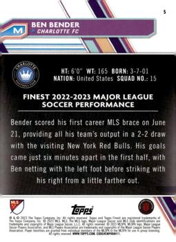 2023 Finest MLS #5 Ben Bender Back