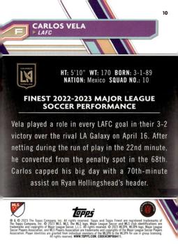 2023 Finest MLS #10 Carlos Vela Back