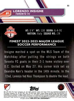 2023 Finest MLS #32 Lorenzo Insigne Back