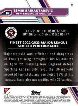 2023 Finest MLS #41 Esmir Bajraktarević Back
