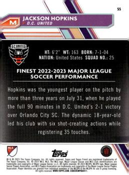 2023 Finest MLS #55 Jackson Hopkins Back