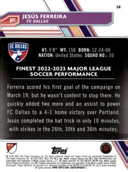 2023 Finest MLS #58 Jesús Ferreira Back