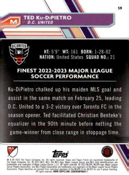 2023 Finest MLS #59 Ted Ku-DiPietro Back