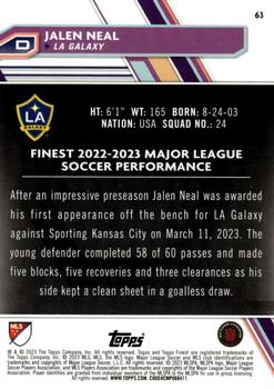 2023 Finest MLS #63 Jalen Neal Back