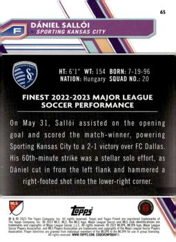 2023 Finest MLS #65 Dániel Sallói Back