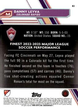 2023 Finest MLS #82 Danny Leyva Back