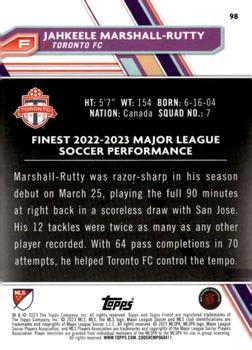 2023 Finest MLS #98 Jahkeele Marshall-Rutty Back