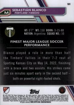 2023 Finest MLS #101 Sebastián Blanco Back