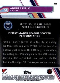 2023 Finest MLS #102 Andrea Pirlo Back