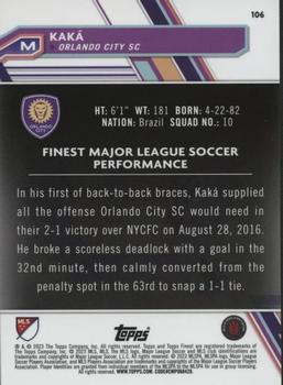 2023 Finest MLS #106 Kaká Back