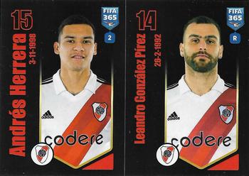 2024 Panini FIFA 365 Stickers #9a/9b Andrés Herrera / Leandro González Pírez Front
