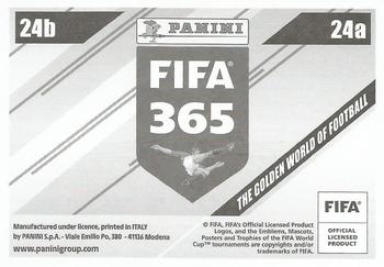 2024 Panini FIFA 365 Stickers #24a/24b Angelo Preciado / Mujaid Sadick Back