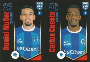 2024 Panini FIFA 365 Stickers #26a/26b Daniel Muñoz / Carlos Cuesta Front