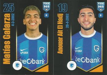 2024 Panini FIFA 365 Stickers #32a/32b Matías Galarza / Anouar Ait El Hadj Front