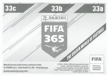 2024 Panini FIFA 365 Stickers #33a/33b/33c Bilal El Khannouss / Mike Trésor Ndayishimiye / Joseph Paintsil Back