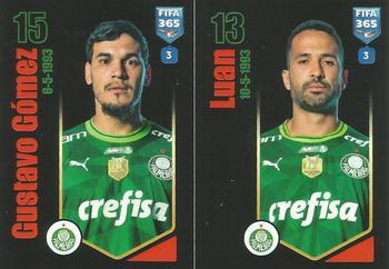 2024 Panini FIFA 365 Stickers #40a/40b Gustavo Gómez / Luan Front