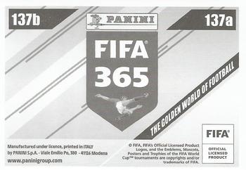 2024 Panini FIFA 365 Stickers #137a/137b Mario Hermoso / Javi Galán Back