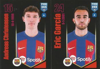 2024 Panini FIFA 365 Stickers #153a/153b Andreas Christensen / Eric García Front