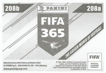 2024 Panini FIFA 365 Stickers #208a/208b Jordan Veretout / François Mughe Back