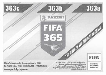2024 Panini FIFA 365 Stickers #363a/363b/363c Byron Castillo / Francisco Figueroa / Jesus Hernandez Back