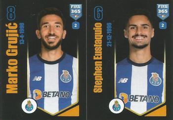 2024 Panini FIFA 365 Stickers #382a/382b Marko Grujić / Stephen Eustáquio Front