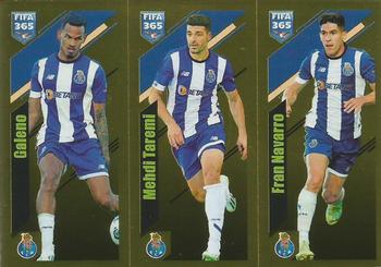 2024 Panini FIFA 365 Stickers #385a/385b/385c Galeno / Mehdi Taremi / Fran Navarro Front