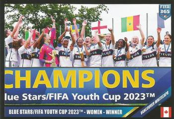 2024 Panini FIFA 365 Stickers #409 Blue Stars/FIFA Youth Cup 2023 Women - Winner Front
