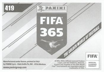 2024 Panini FIFA 365 Stickers #419 Rodrigo De Paul / Enzo Fernández / Paulo Dybala Back